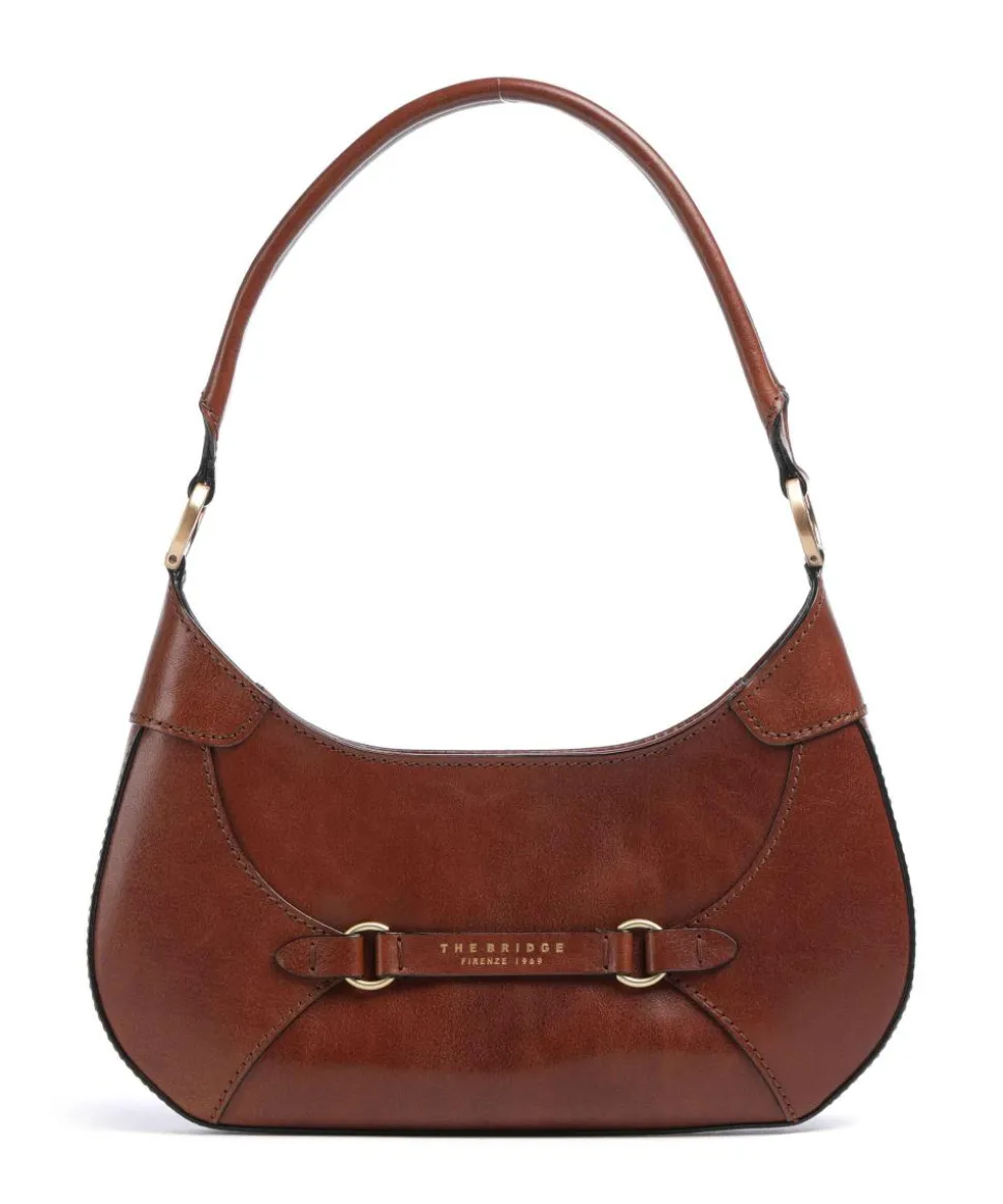 Isabella Schultertasche fein genarbtes Rindsleder braun