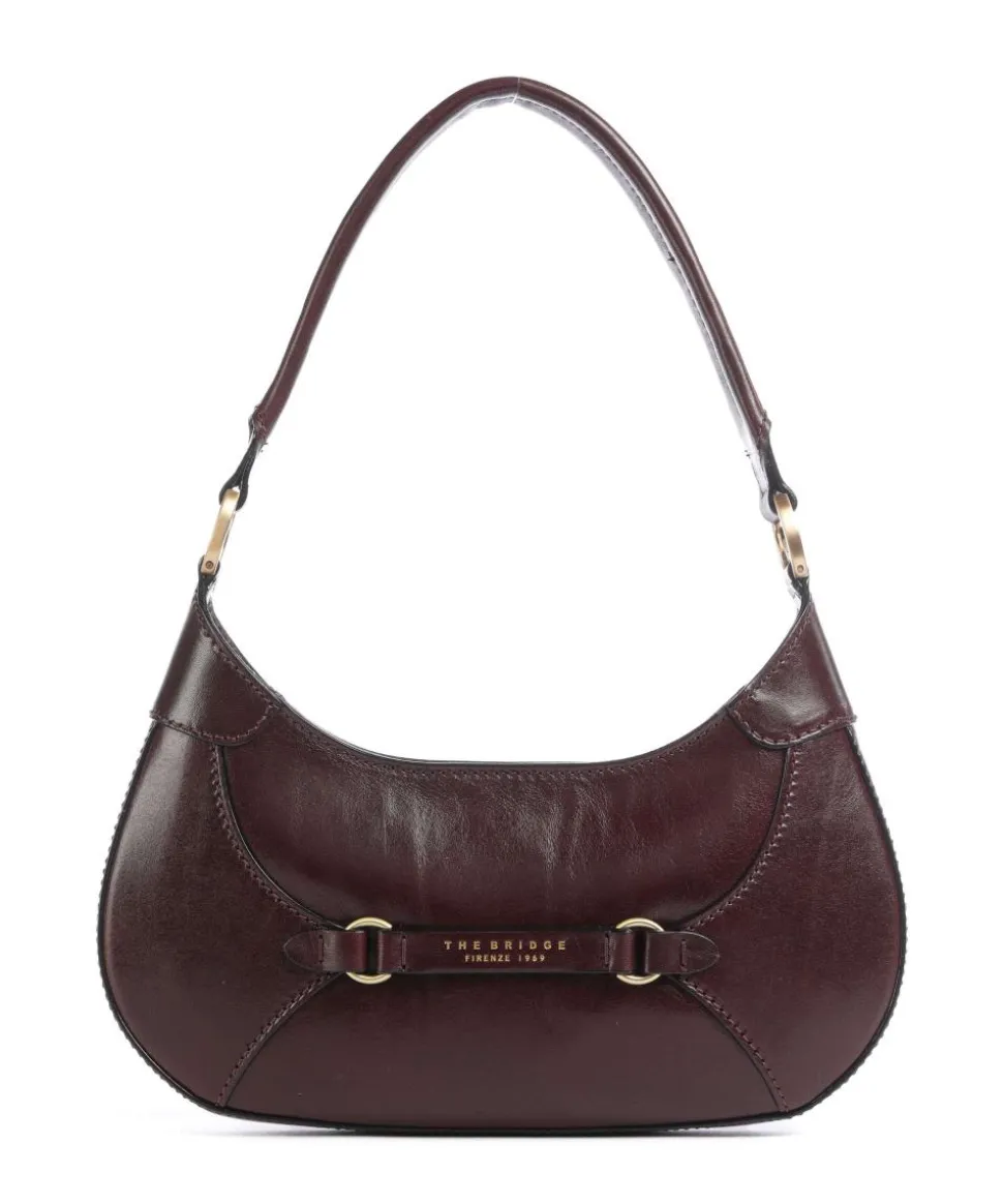 Isabella Schultertasche fein genarbtes Rindsleder dunkelrot