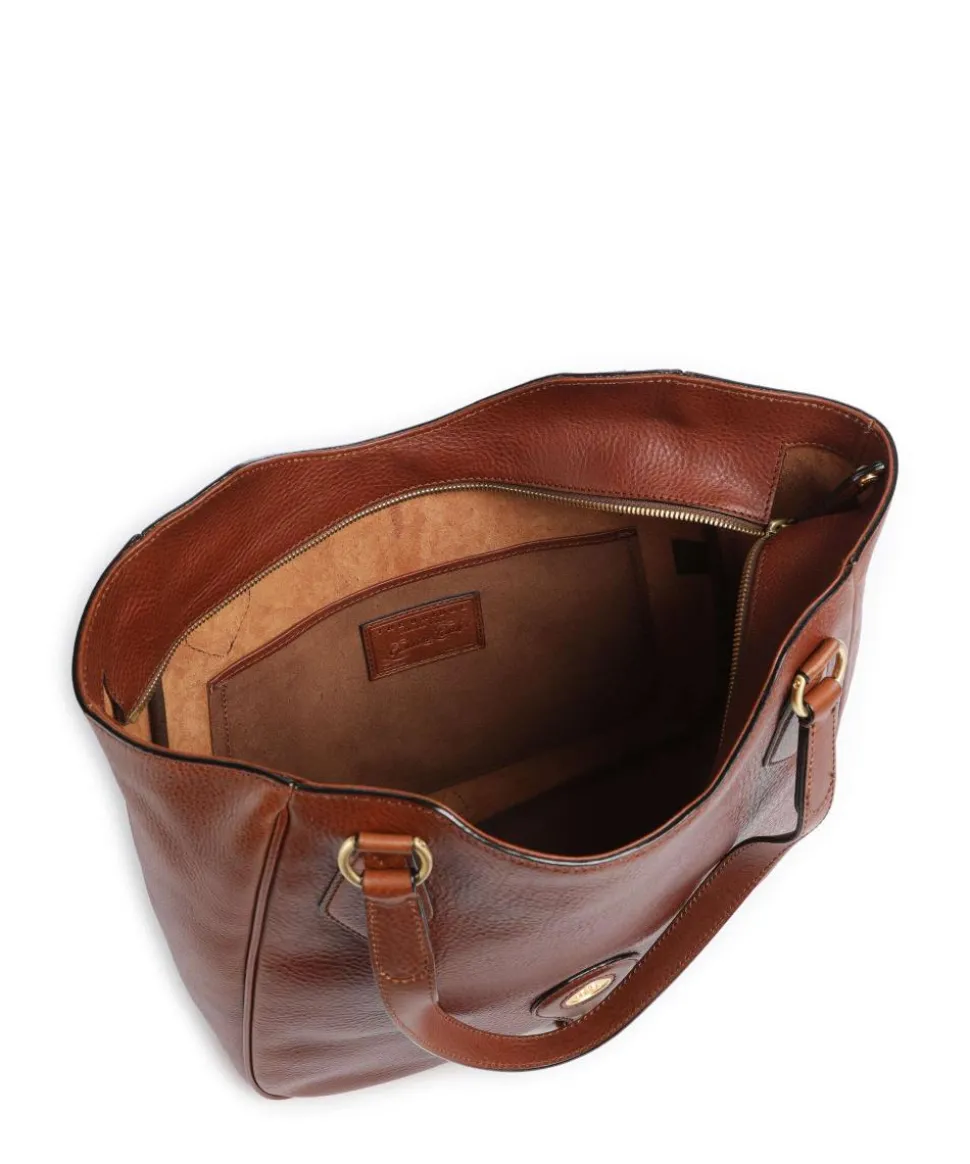 Isadora Shopper genarbtes Rindsleder braun