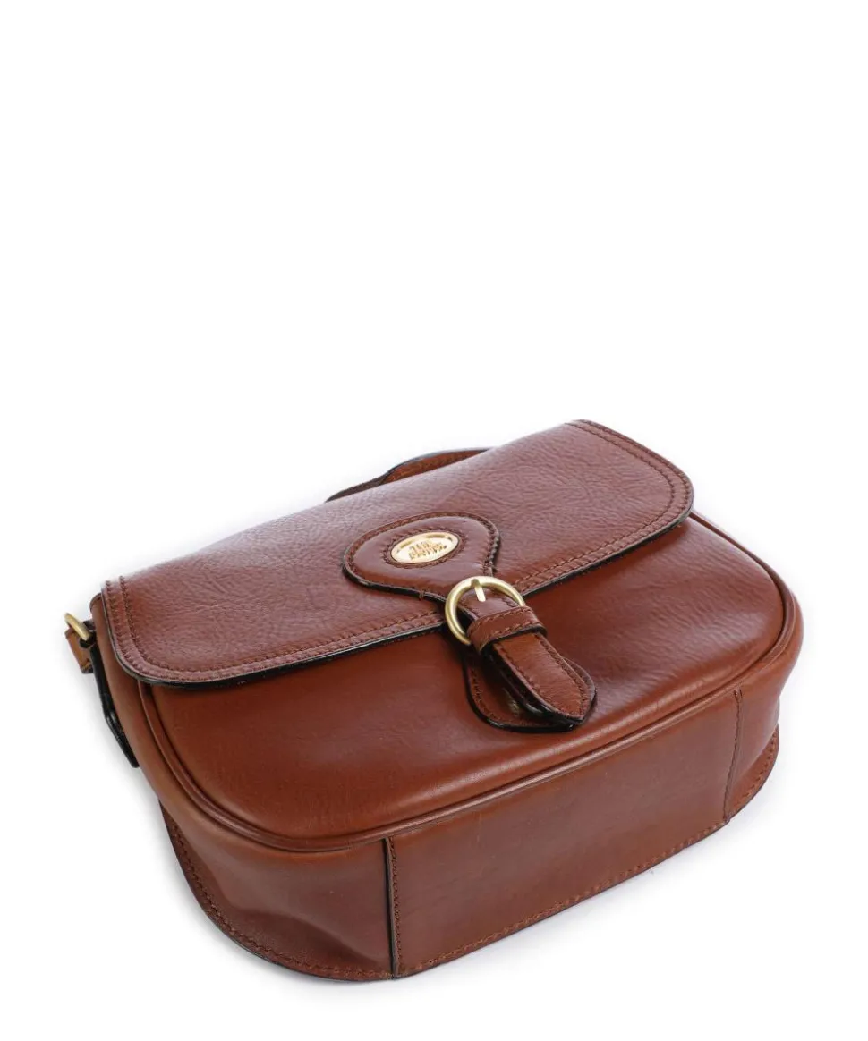 Isadora Umhängetasche fein genarbtes Rindsleder braun