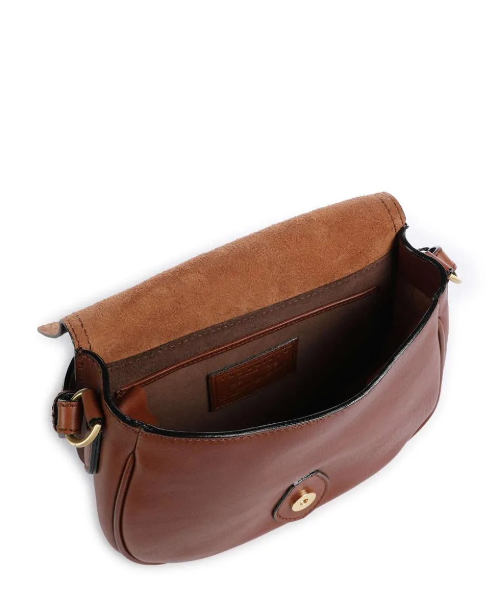 Isadora Umhängetasche fein genarbtes Rindsleder braun