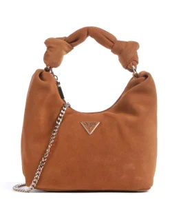 Isotta Handtasche aufgerautes Leder cognac