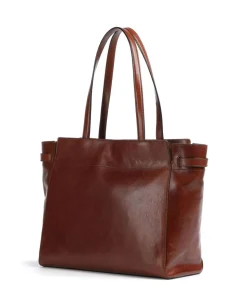 Isotta Shopper fein genarbtes Rindsleder braun