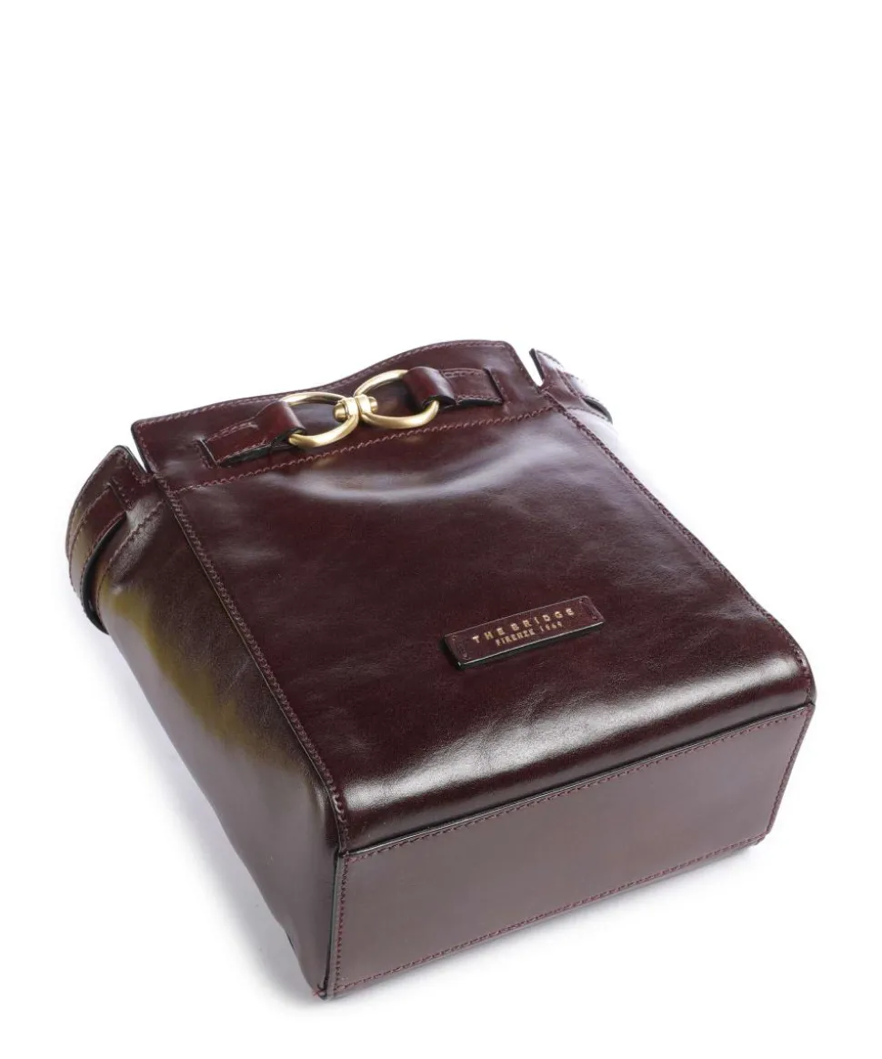 Isotta Umhängetasche fein genarbtes Rindsleder dunkelrot