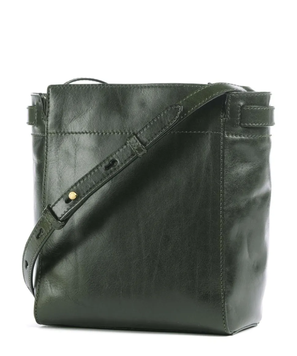 Isotta Umhängetasche fein genarbtes Rindsleder khaki