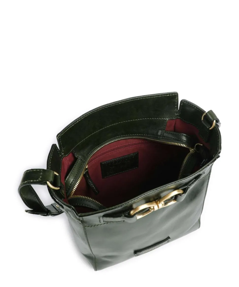 Isotta Umhängetasche fein genarbtes Rindsleder khaki