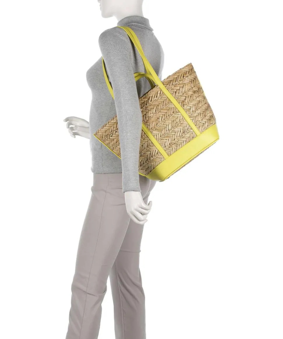 Ivees Shopper Bast, Lederimitat gelb