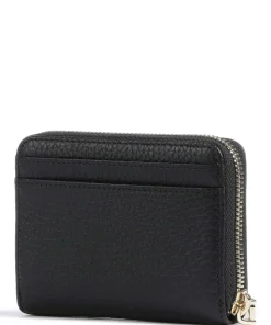 Ivy Geldbörse genarbtes Leder schwarz