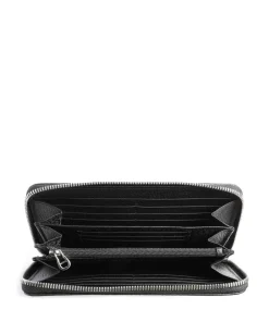 Ivy Geldbörse genarbtes Rindsleder schwarz