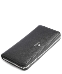 Ivy Geldbörse genarbtes Rindsleder schwarz