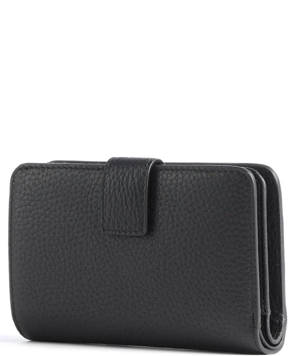 Ivy Geldbörse genarbtes Rindsleder schwarz
