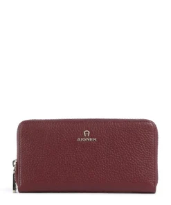Ivy Geldbörse genarbtes Rindsleder dunkelrot