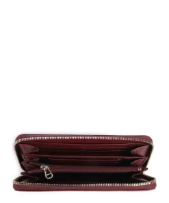 Ivy Geldbörse genarbtes Rindsleder dunkelrot