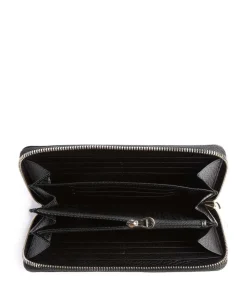 Ivy Geldbörse genarbtes Rindsleder schwarz