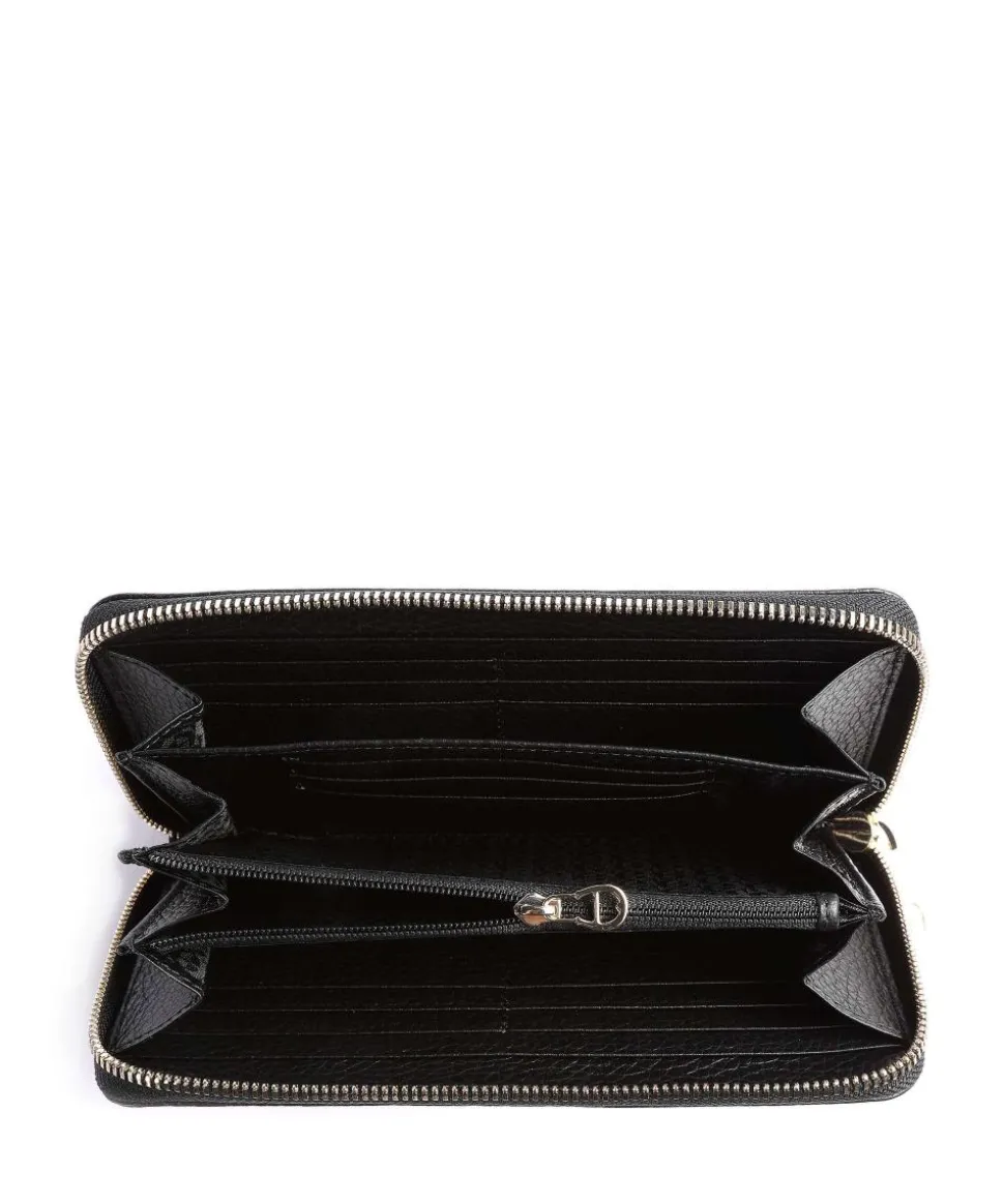 Ivy Geldbörse genarbtes Rindsleder schwarz
