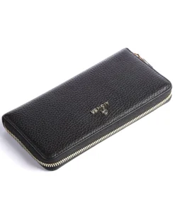 Ivy Geldbörse genarbtes Rindsleder schwarz