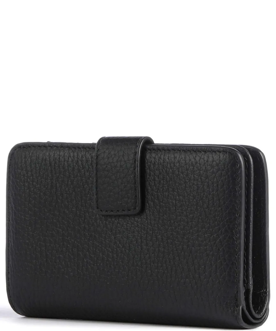 Ivy Geldbörse genarbtes Rindsleder schwarz