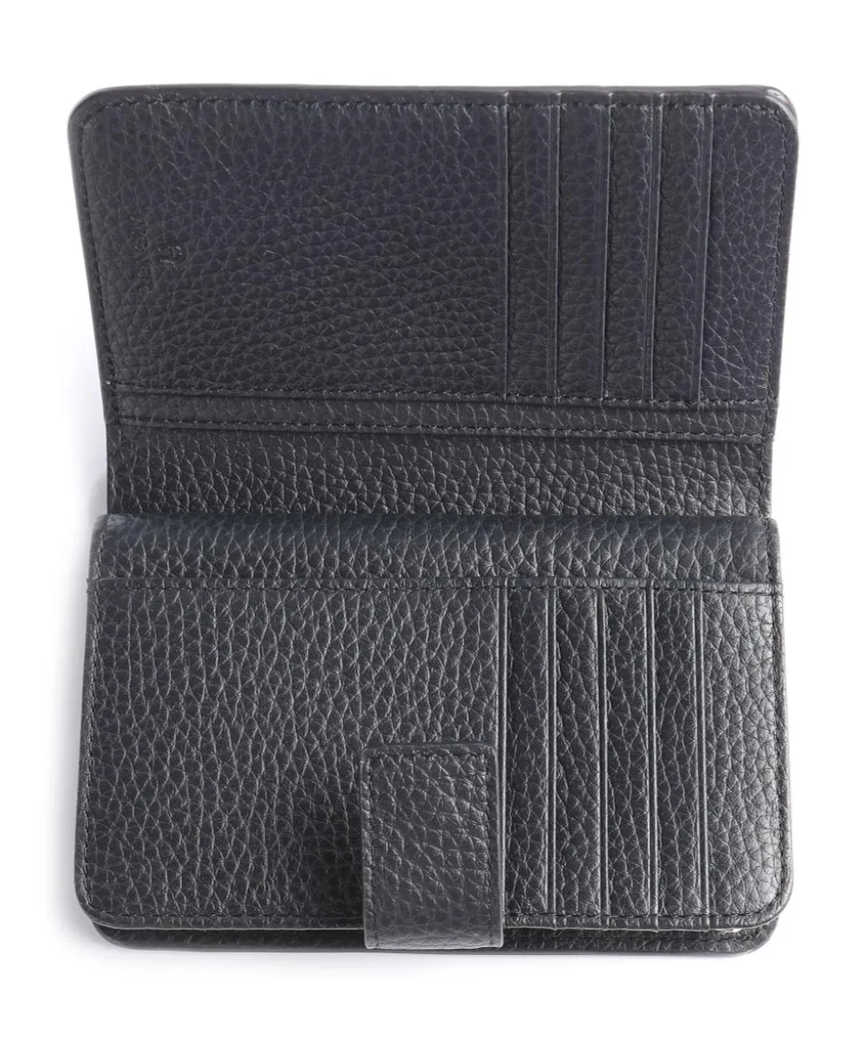 Ivy Geldbörse genarbtes Rindsleder navy