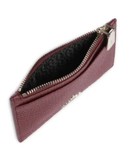 Ivy Kreditkartenetui genarbtes Rindsleder dunkelrot