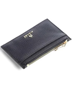 Ivy Kreditkartenetui genarbtes Rindsleder dunkelblau