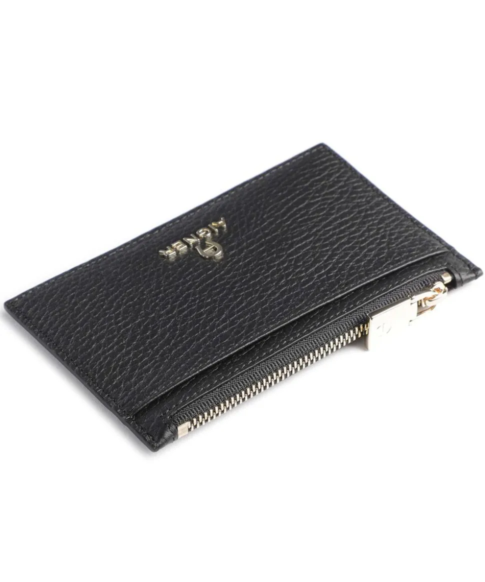 Ivy Kreditkartenetui genarbtes Rindsleder schwarz