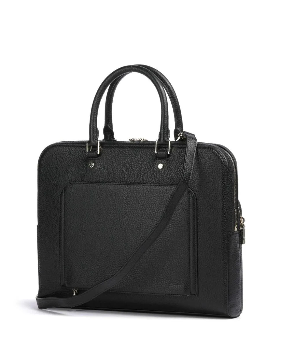 Ivy L Aktentasche 14″ genarbtes Rindsleder schwarz