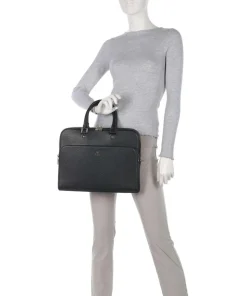 Ivy L Aktentasche 14″ genarbtes Rindsleder schwarz