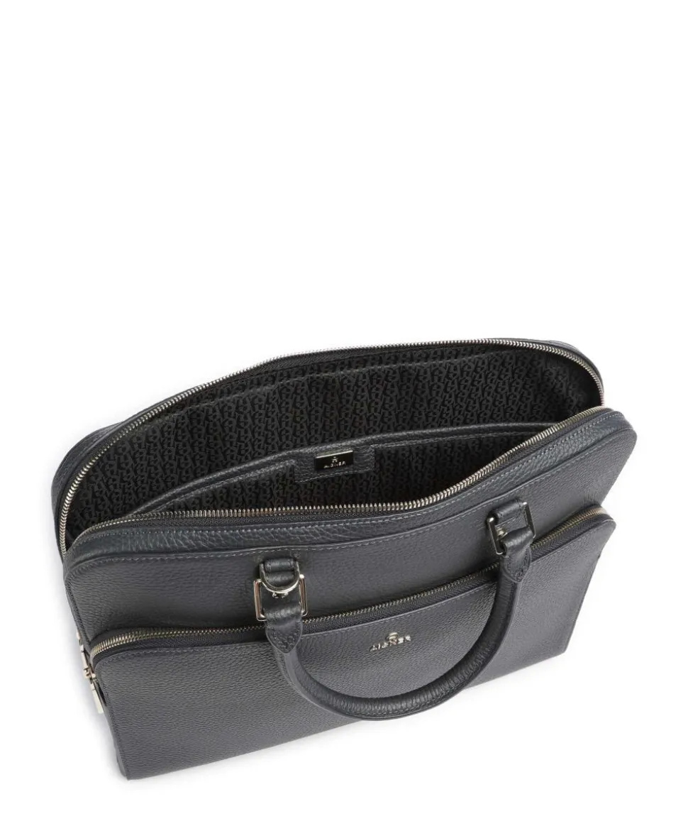 Ivy L Aktentasche 14″ genarbtes Rindsleder dunkelblau