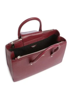 Ivy L Handtasche genarbtes Rindsleder dunkelrot