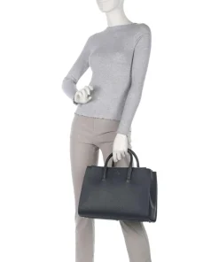 Ivy L Handtasche genarbtes Rindsleder dunkelblau