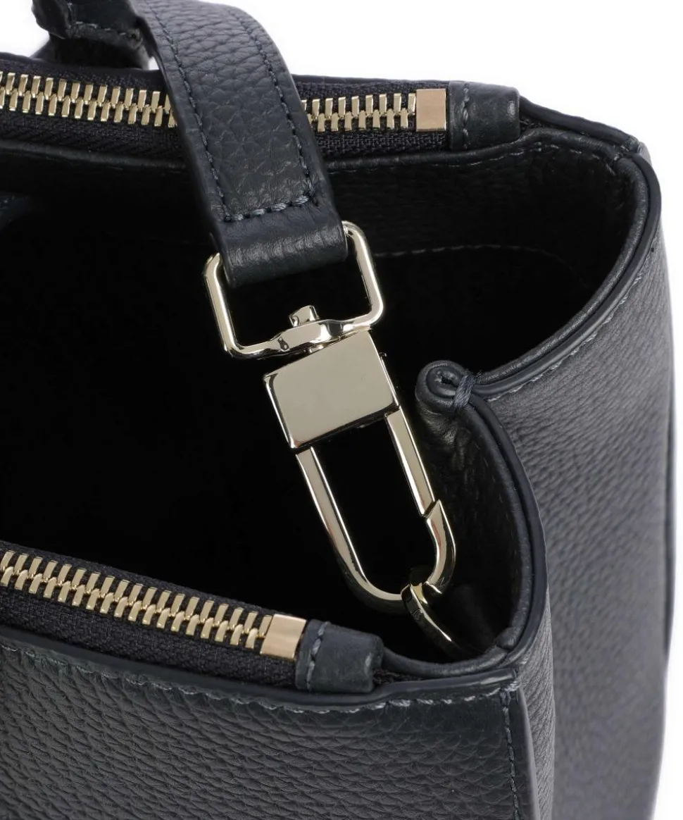 Ivy L Handtasche genarbtes Rindsleder dunkelblau