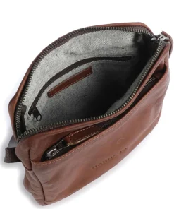 Ivy lane Umhängetasche fein genarbtes Rindsleder cognac