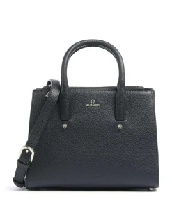 Ivy M Handtasche genarbtes Rindsleder navy