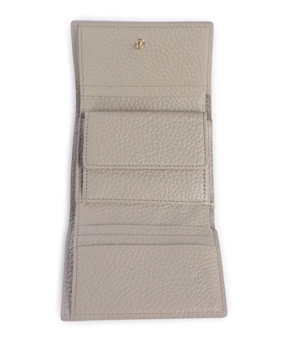 Ivy RFID Geldbörse genarbtes Leder beige