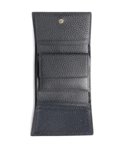 Ivy RFID Geldbörse genarbtes Leder navy