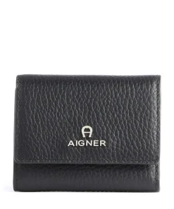 Ivy RFID Geldbörse genarbtes Leder schwarz