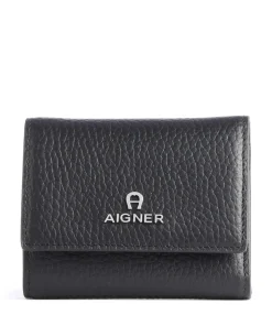 Ivy RFID Geldbörse genarbtes Leder schwarz