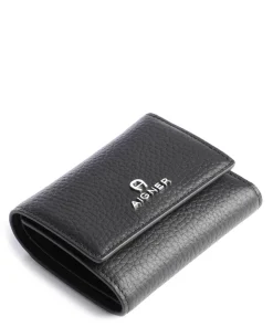 Ivy RFID Geldbörse genarbtes Leder schwarz