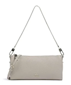 Ivy S Schultertasche genarbtes Rindsleder beige