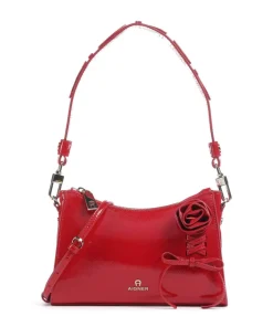 Ivy S Schultertasche Lackleder rot