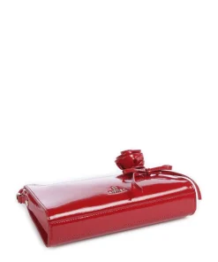 Ivy S Schultertasche Lackleder rot