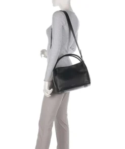 Ivydale Road Handtasche genarbtes Rindsleder schwarz