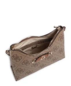 Izzy Schultertasche Lederimitat braun