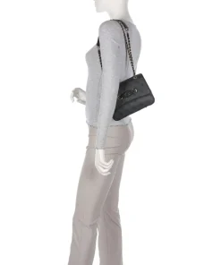 Izzy Schultertasche Lederimitat anthrazit