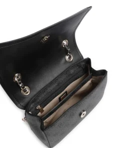 Izzy Schultertasche Lederimitat anthrazit