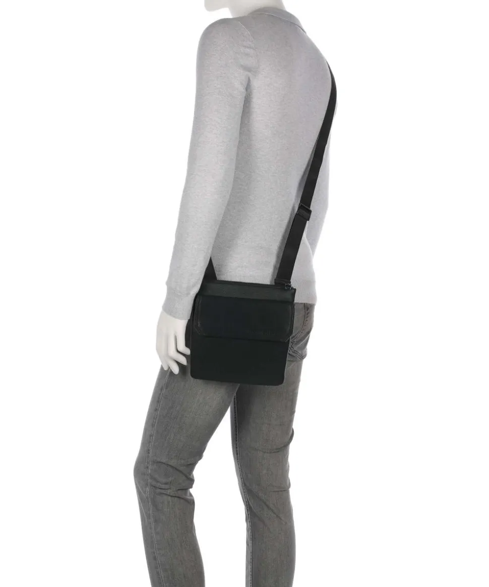 Jacques Umhängetasche Lederimitat schwarz