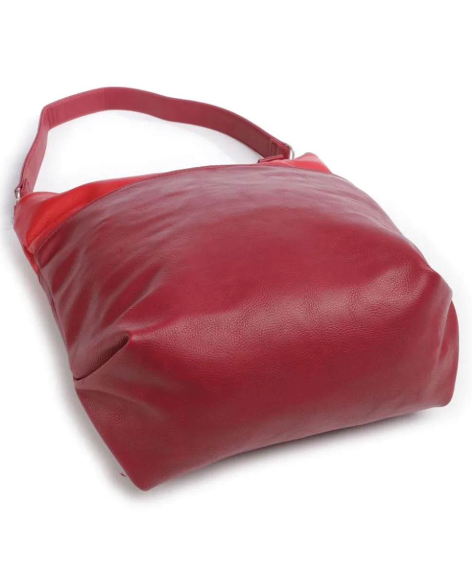 Jana J12 Beuteltasche Lederimitat rot