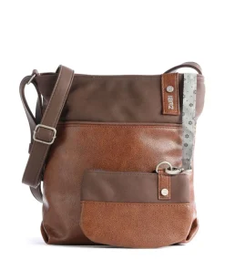 Jana J10 Schultertasche Lederimitat cognac