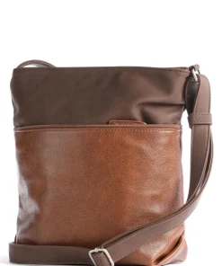 Jana J10 Schultertasche Lederimitat cognac