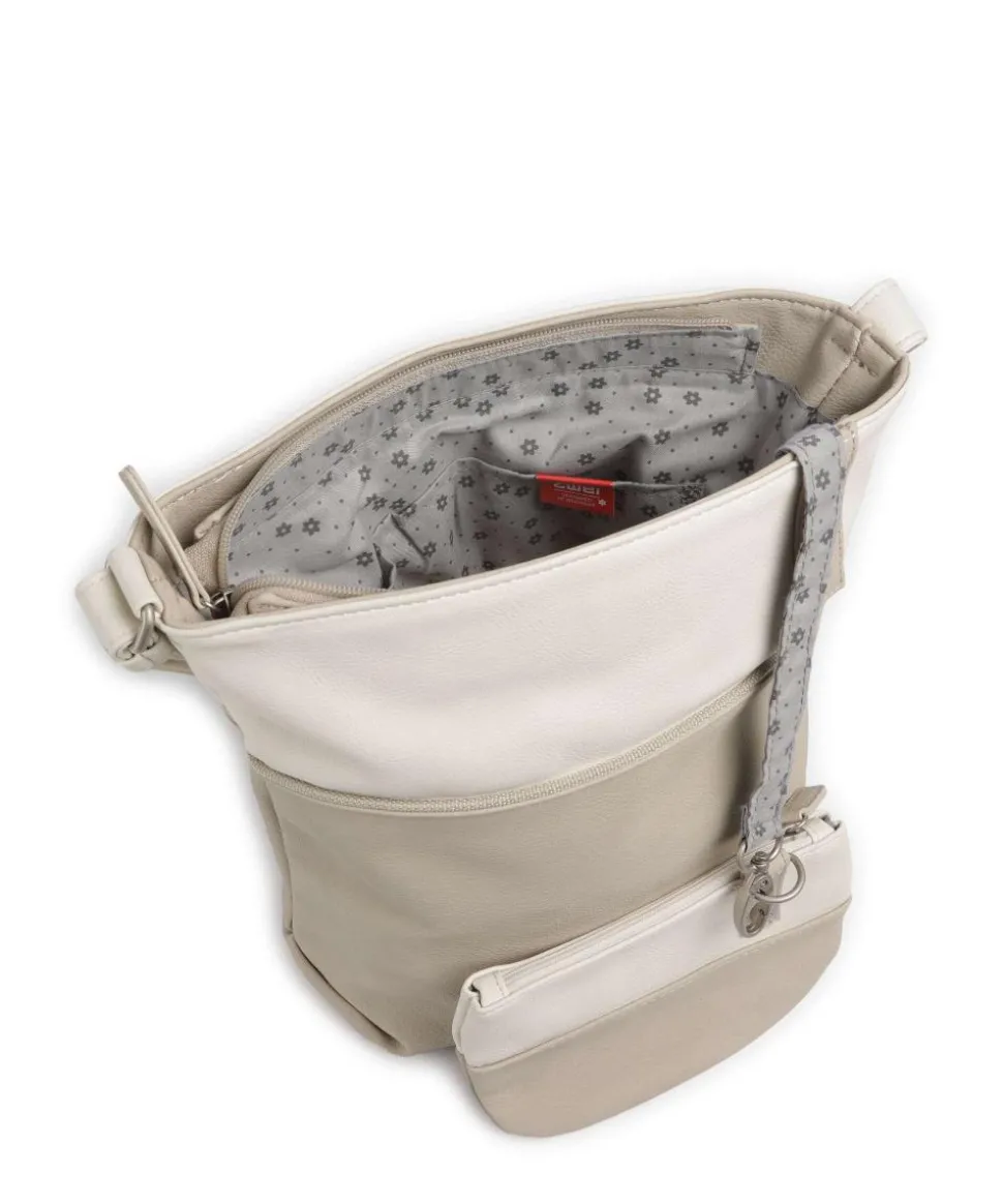 Jana J10 Schultertasche Lederimitat beige